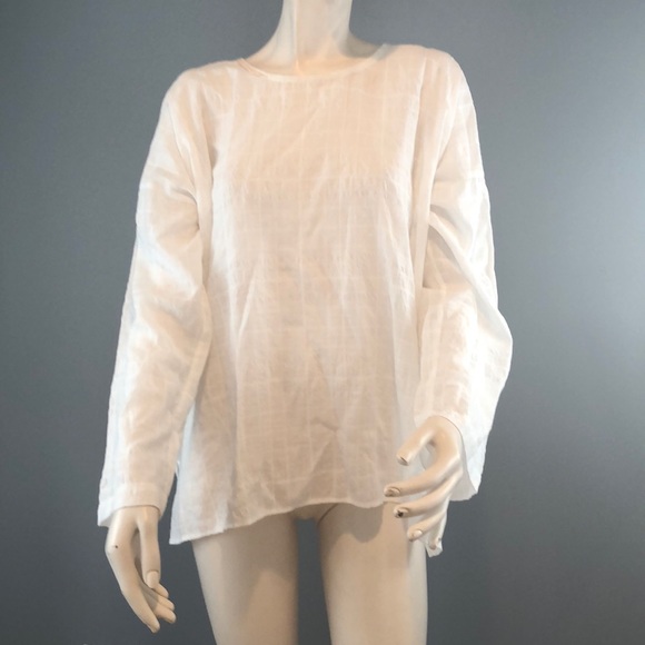NWOT Vince White Long Sleeve Blouse Size Small - Picture 2 of 8